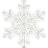 38In Clear Snowflake Foil Balloon Shape