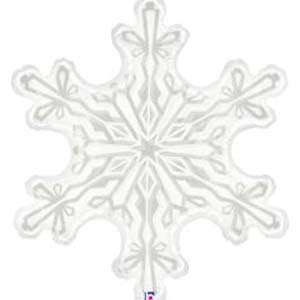 38In Clear Snowflake Foil Balloon Shape