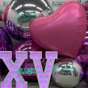 68In Giant Pink Heart Foil Balloon