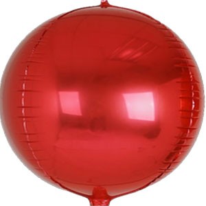 70In Red 4D Sphere Foil Balloon