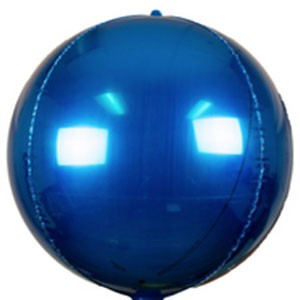 70In Blue 4D Sphere Foil Balloon