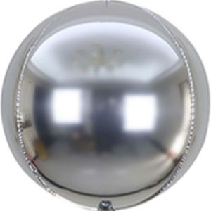 70In Silver 4D Sphere Foil Balloon