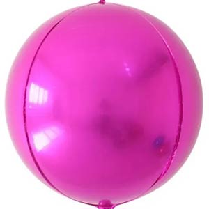 60In Hot Pink 4D Sphere Foil Balloon