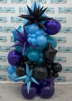 Deluxe Organic Balloon Column 7 Ft Tall