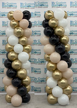 8 Ft Tall Balloon Column Choose Up To 5 Colors