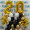 2 Indoor Deluxe Balloon Column With Large Numbers