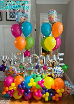 Welcome Home Balloon Gift Marquee