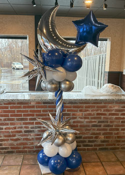 Twinkle Little Star & Moon Balloon Column