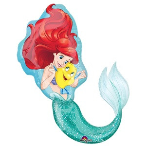 34in Ariel Little Mermaid Foil Balloon