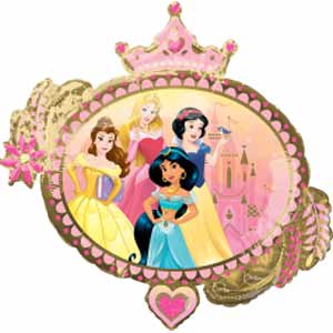 34In Princess Once Upon A Time Foil Balloon