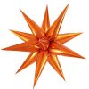 24in Air Filled Orange Starburst Balloon