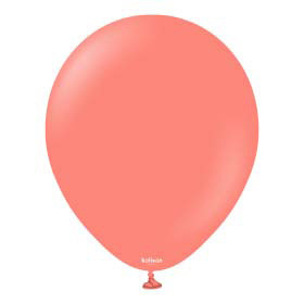 12in Coral Latex Balloon Helium Filled