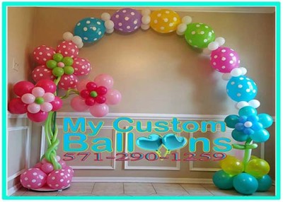 Pink Flower Display Arch1